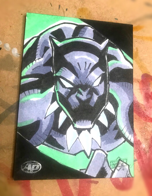 Black Panther, SketchaFEX Sketch Card, 2011 Rittenhouse Marvel Bronze — Ja  Ja's Collectables